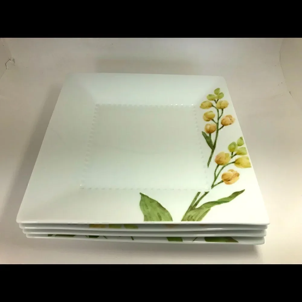 NORITAKE AZUMA NO MICHI FLORAL № 1654 Square Plate